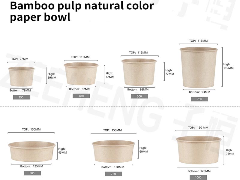 bamboo paper soup bowl